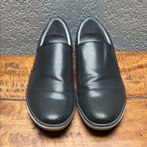 Kenneth Cole Black Perforated Loafers